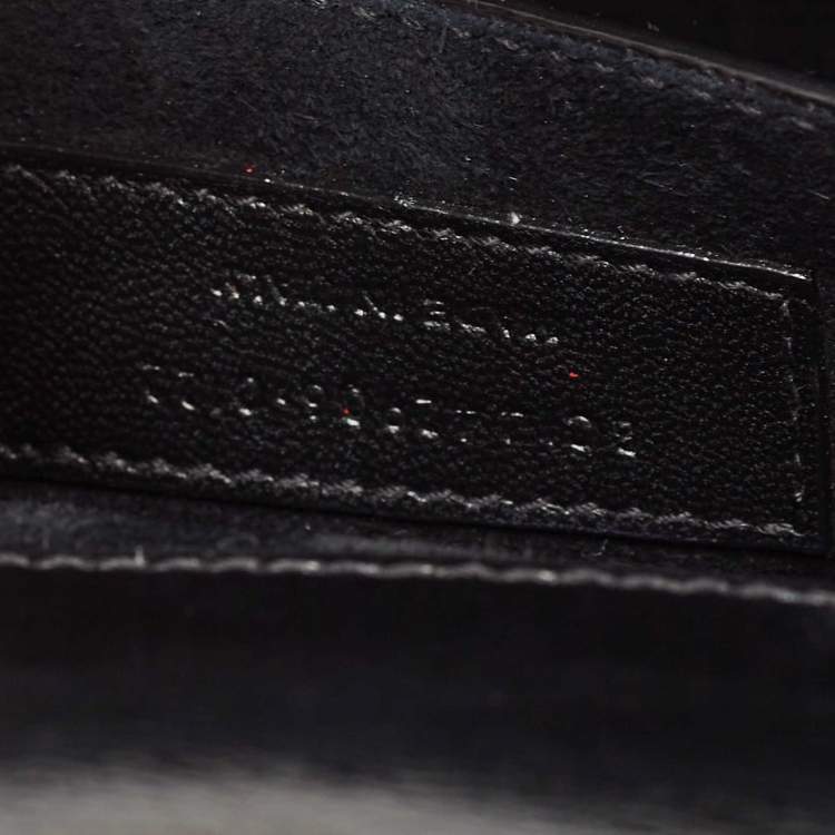 Pre Owned Saint Laurent Black Leather Medium Sunset Chain Shoulder Bag