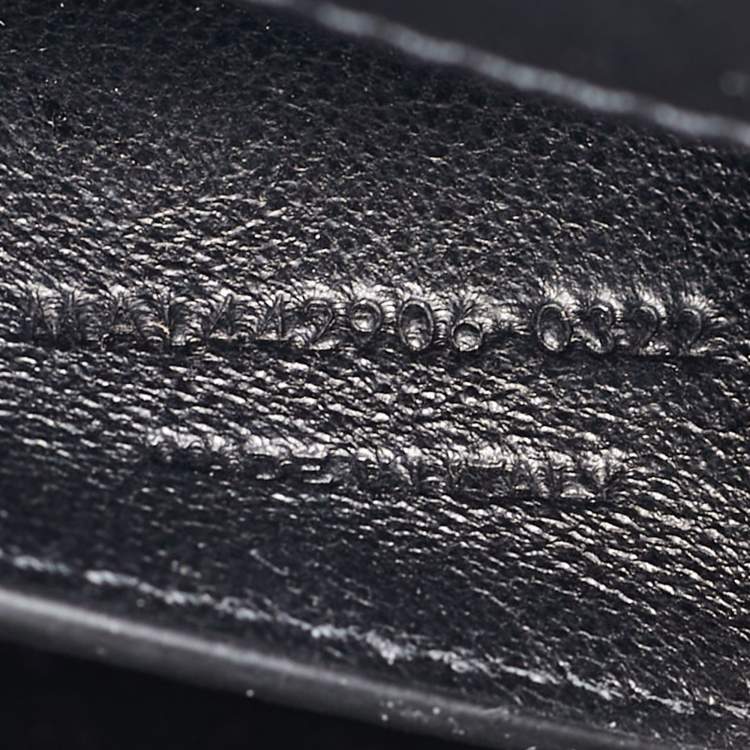 Pre Owned Saint Laurent Black Leather Medium Sunset Flap Shoulder Bag