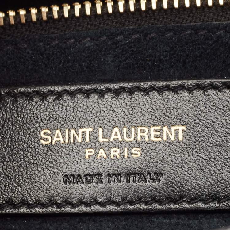 Pre Owned Saint Laurent Black Leather LE 5 À 7 Shoulder Bag