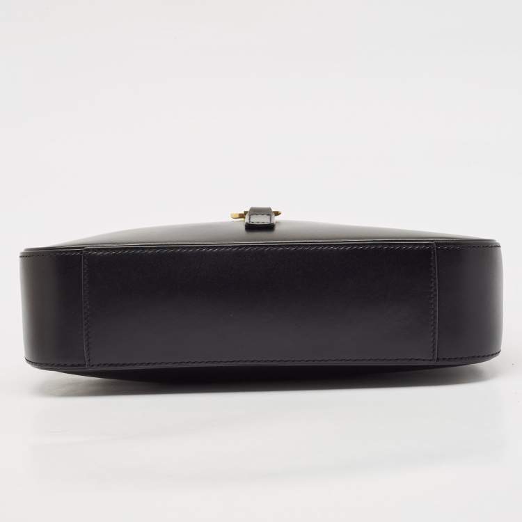 Pre Owned Saint Laurent Black Leather LE 5 À 7 Shoulder Bag