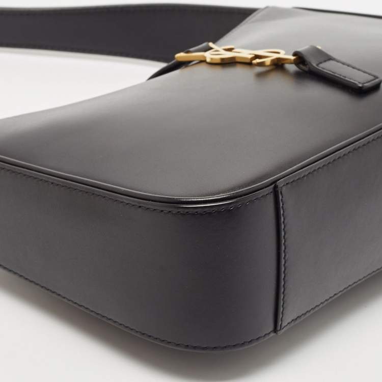 Pre Owned Saint Laurent Black Leather LE 5 À 7 Shoulder Bag