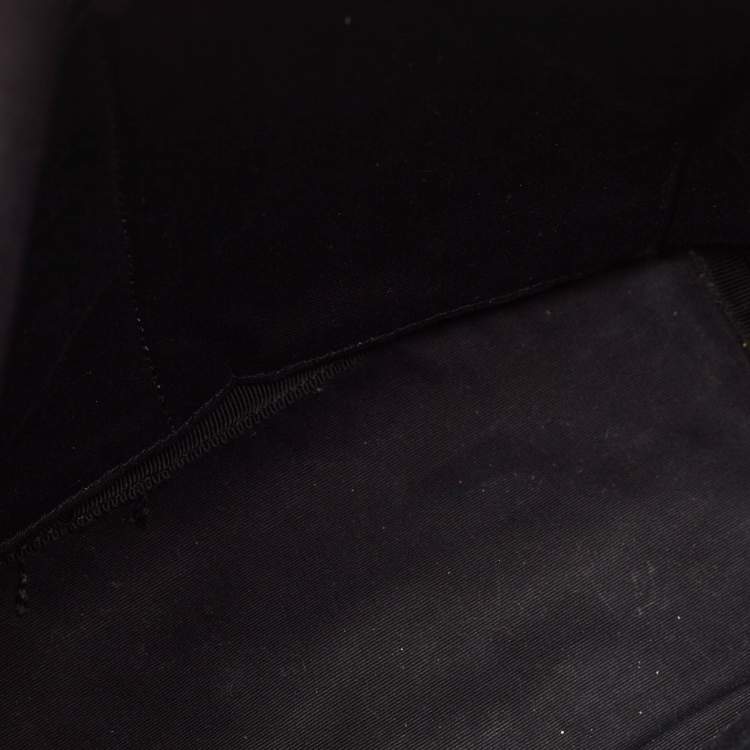 Pre Owned Saint Laurent Black Velvet Small City Backpack