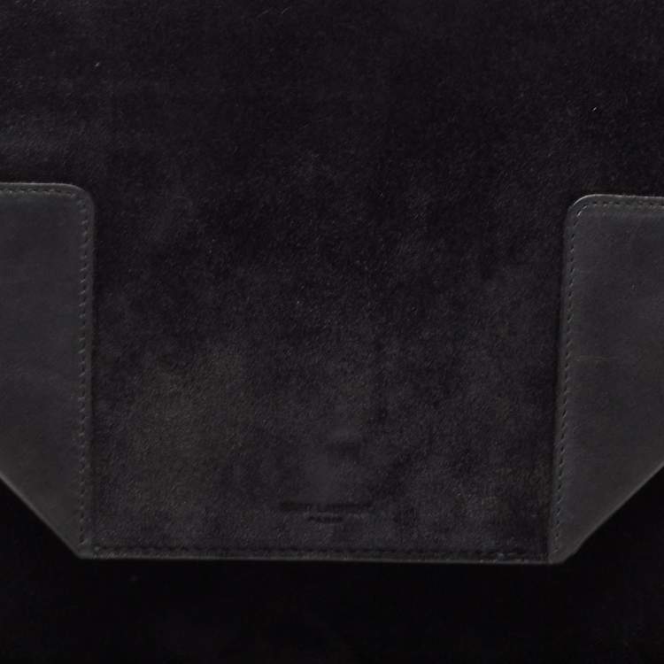Pre Owned Saint Laurent Black Suede Medium Betty Shoulder Bag