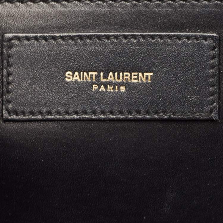 Pre Owned Saint Laurent Black Suede Medium Betty Shoulder Bag
