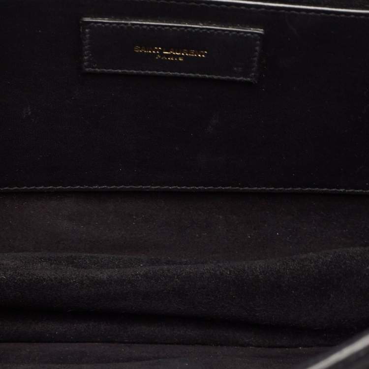 Pre Owned Saint Laurent Black Suede Medium Betty Shoulder Bag