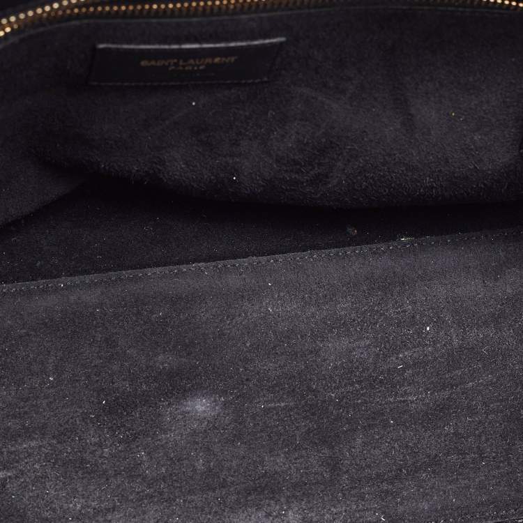 Pre Owned Saint Laurent Multicolor Leather Rive Gauche Cabas Small Tote