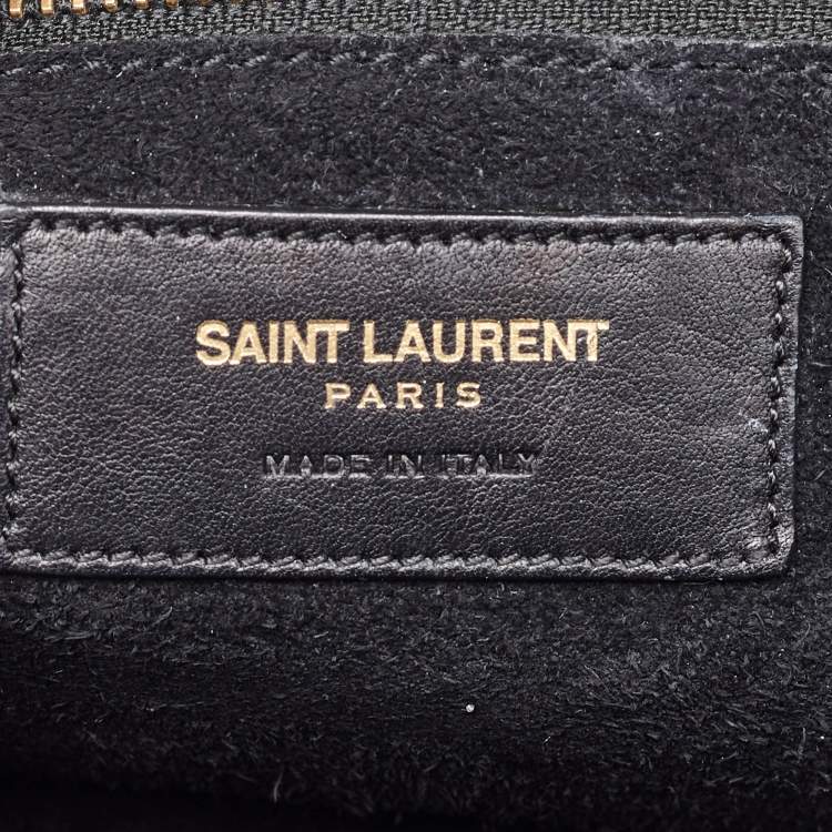 Pre Owned Saint Laurent Multicolor Leather Rive Gauche Cabas Small Tote