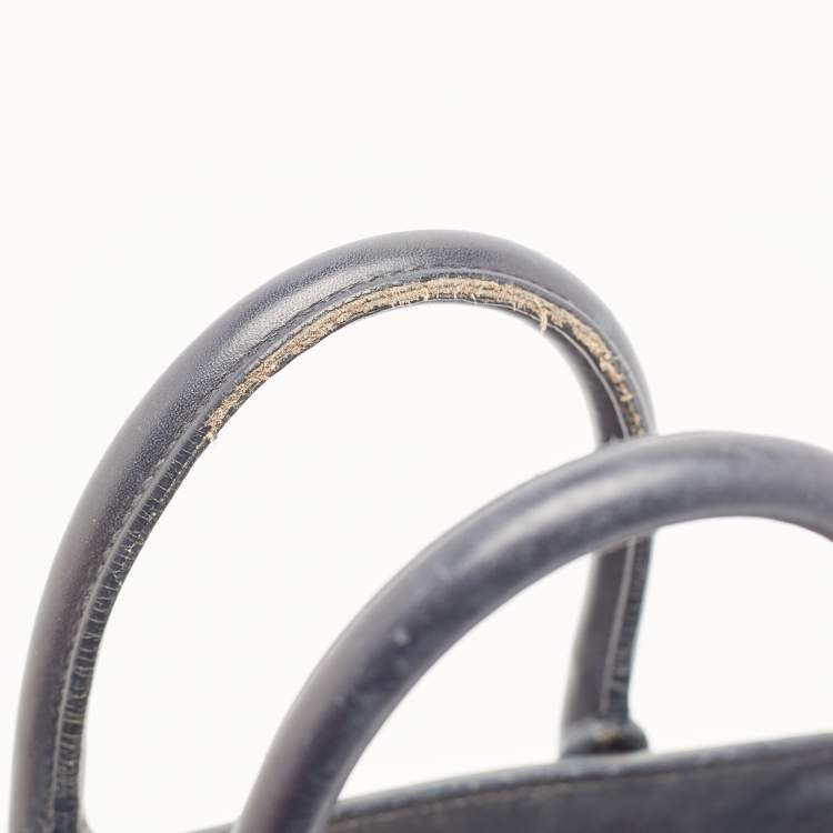 Pre Owned Saint Laurent Black Leather Nano Classic Sac De Jour Tote