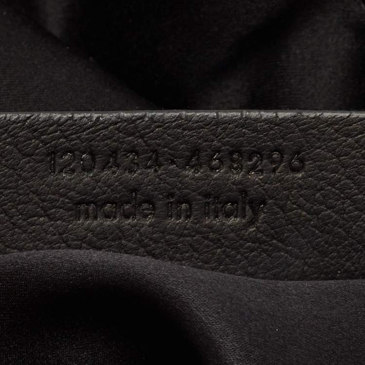 Pre Owned Saint Laurent Black Mesh and Lace Up Corset Bag