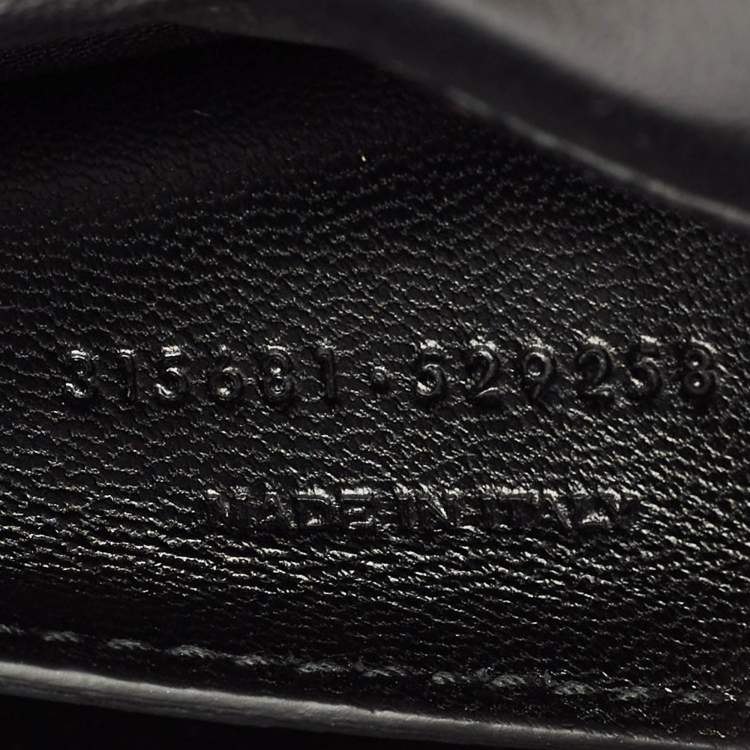 Pre Owned Saint Laurent Black Python and Leather Betty Studded Shoulder Bag