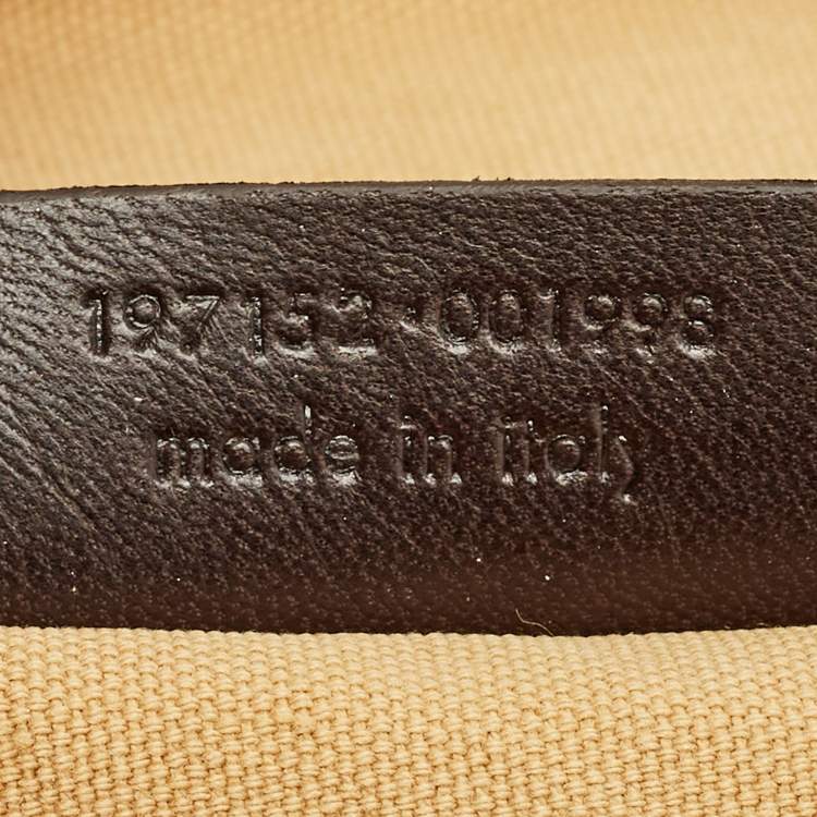 Pre Owned Saint Laurent Gold Textured Leather Medium Majorelle Bag