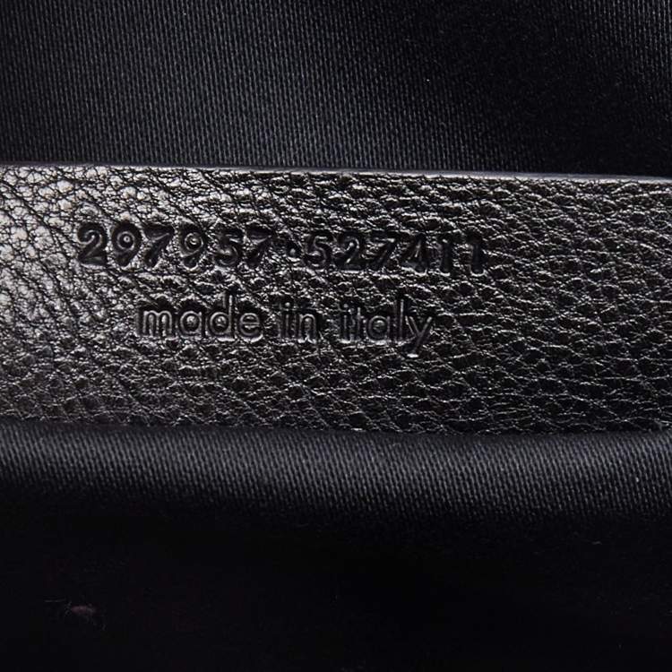 Pre Owned Saint Laurent Black/Beige Leather and Python Small Cabas Chyc Tote