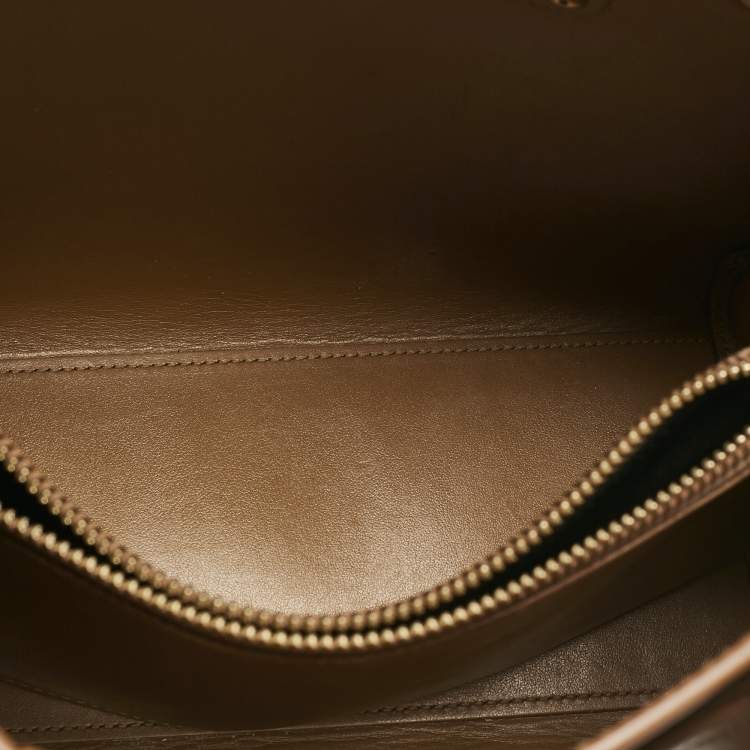 Pre Owned Saint Laurent Brown Leather Baby Classic Sac De Jour Tote