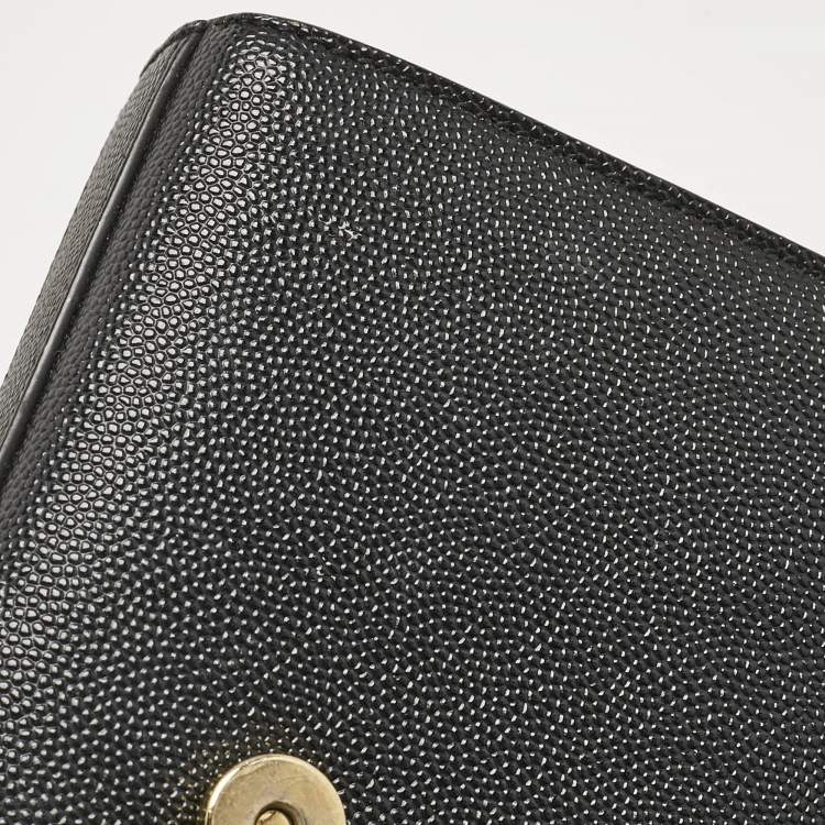 مملوكة مسبقًا Saint Laurent Black Leather Small Monogram Kate Chain Bag