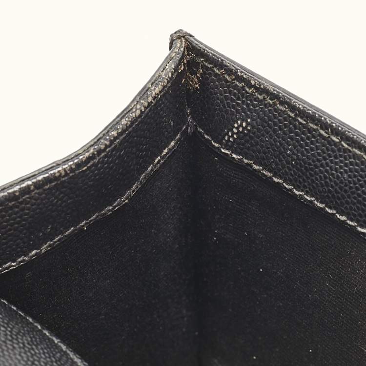 مملوكة مسبقًا Saint Laurent Black Leather Small Monogram Kate Chain Bag
