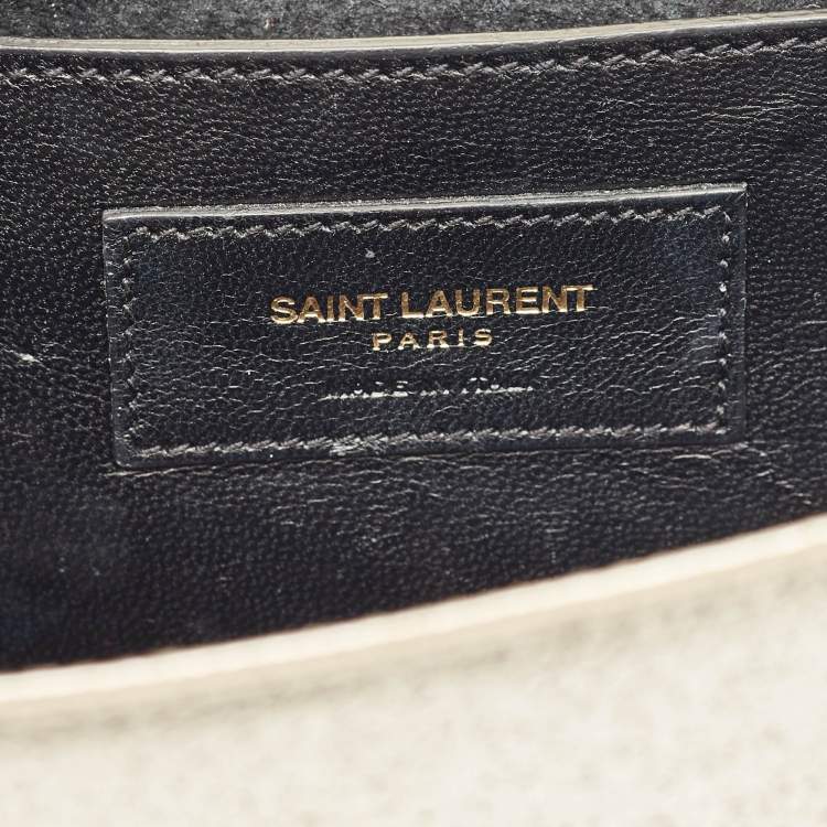 مملوكة مسبقًا Saint Laurent Gold Leather Small Kate Chain Bag