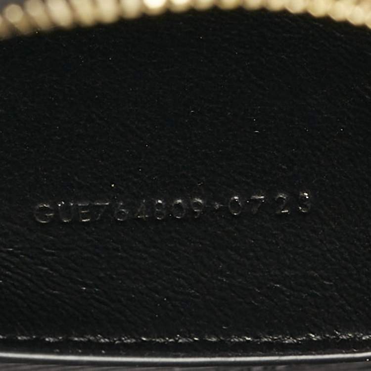 Pre Owned Saint Laurent Black Matelasse Carre Leather Cassandre Camera Bag
