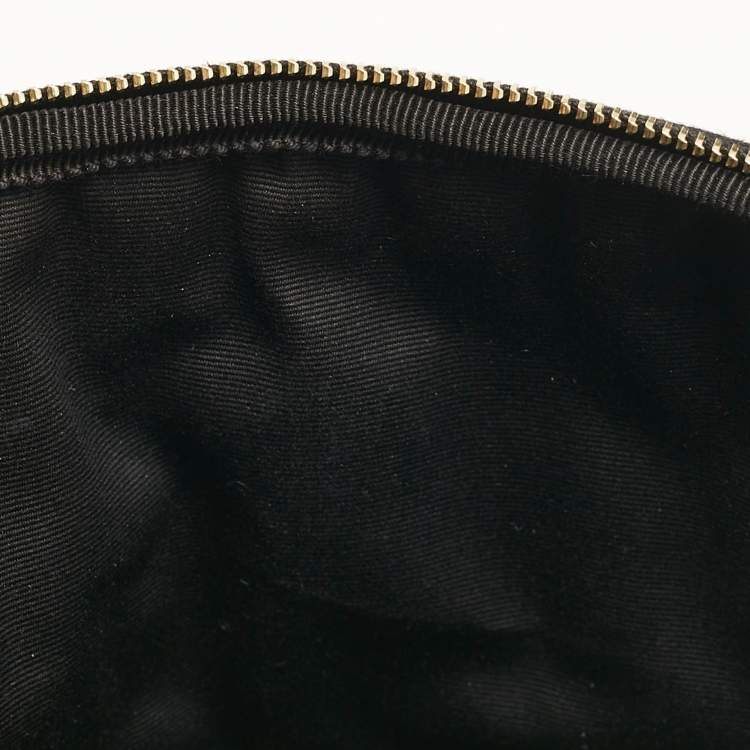 Pre Owned Saint Laurent Black Matelasse Carre Leather Cassandre Camera Bag
