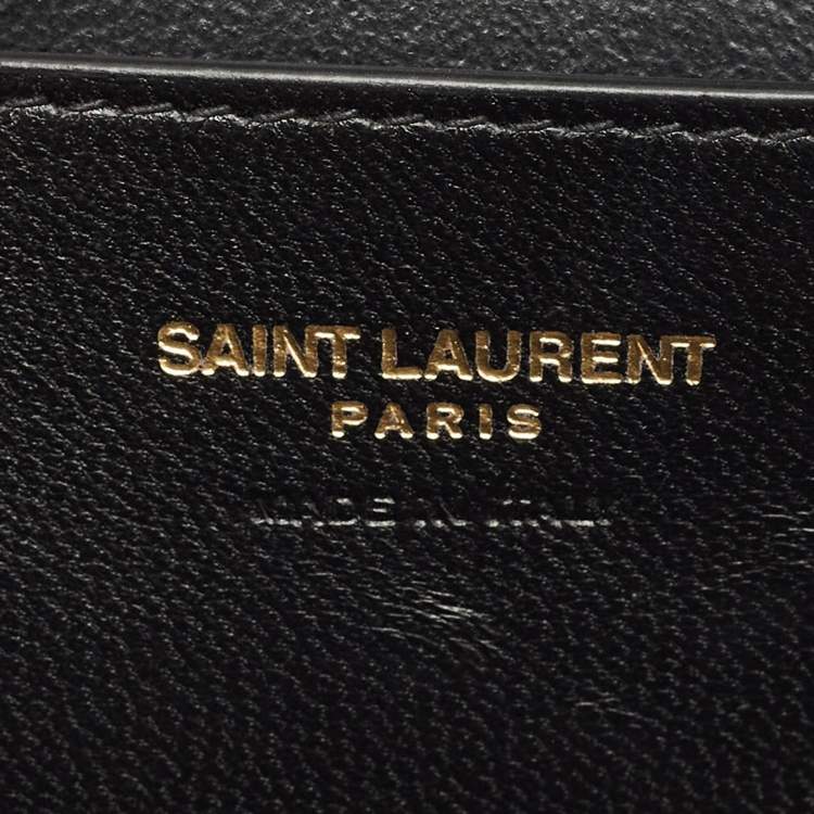 Pre Owned Saint Laurent Barely Pink Quilted Leather Gaby Vanity Bag
