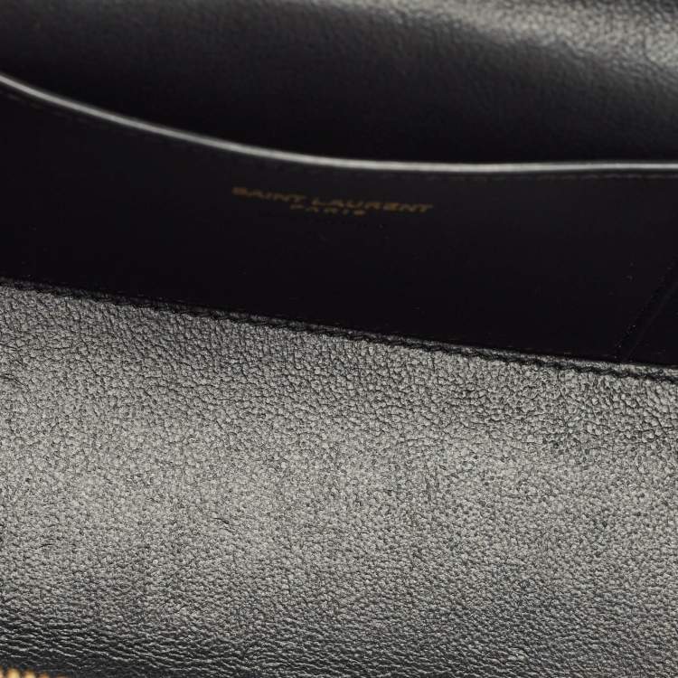 Pre Owned Saint Laurent Barely Pink Quilted Leather Gaby Vanity Bag