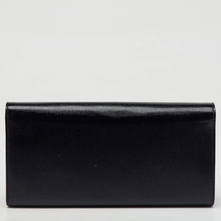 Pre Owned Saint Laurent Black Patent Leather Kate Clutch