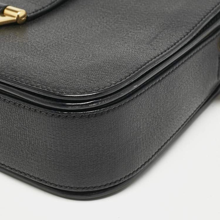 مملوكة مسبقًا Saint Laurent Black Leather Medium Chyc Flap Bag