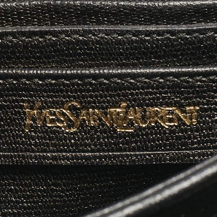 مملوكة مسبقًا Saint Laurent Black Leather Medium Chyc Flap Bag