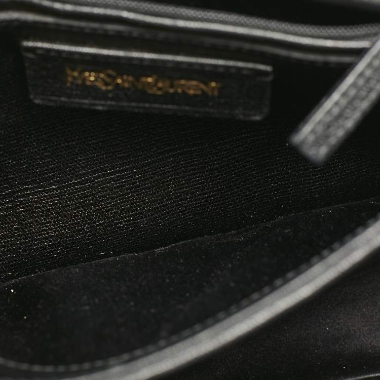 مملوكة مسبقًا Saint Laurent Black Leather Medium Chyc Flap Bag