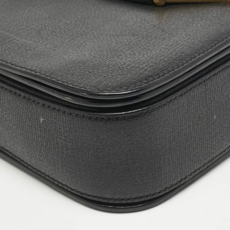 مملوكة مسبقًا Saint Laurent Black Leather Medium Chyc Flap Bag