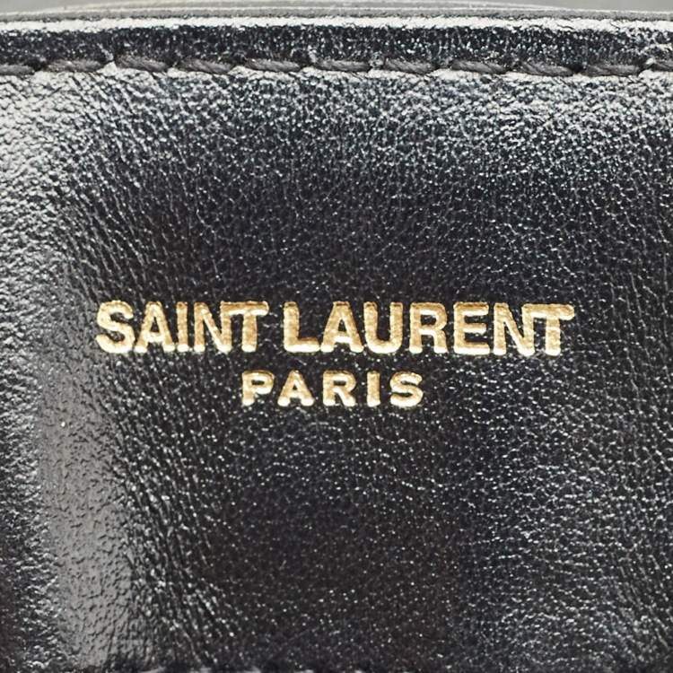 Pre Owned Saint Laurent Black Quilted Leather Small Loulou Shoulder Bag