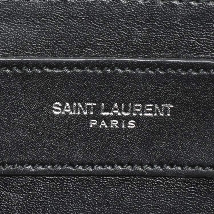 Pre Owned Saint Laurent Black Leather Betty Studded Flap Shoulder Bag