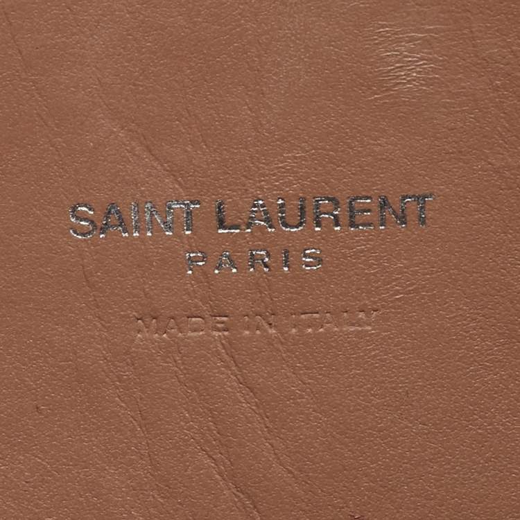 Pre Owned Saint Laurent Dusty Pink Leather Nano Classic Sac De Jour Tote