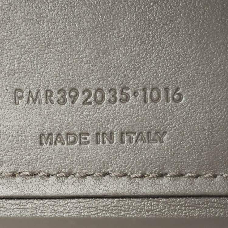 Pre Owned Saint Laurent Grey Croc Embossed Leather Nano Classic Sac De Jour Tote