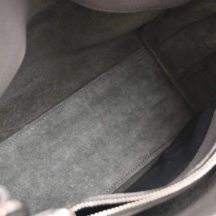 Pre Owned Saint Laurent Paris Sac de Jour Gray Calfskin Leather Tote Bag