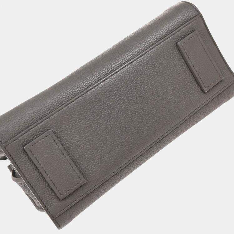 Pre Owned Saint Laurent Paris Sac de Jour Gray Calfskin Leather Tote Bag
