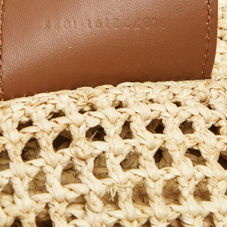مملوكة مسبقًا Saint Laurent Natural Raffia Maxi Icare Shopping Tote