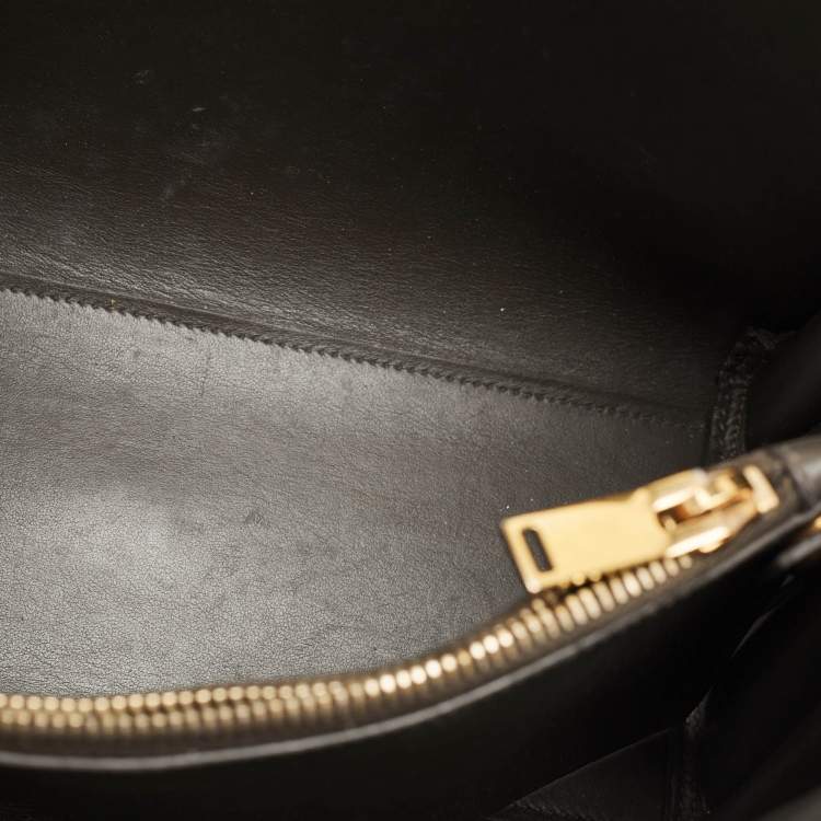 Pre Owned Saint Laurent Olive Green Leather Baby Classic Sac De Jour Tote