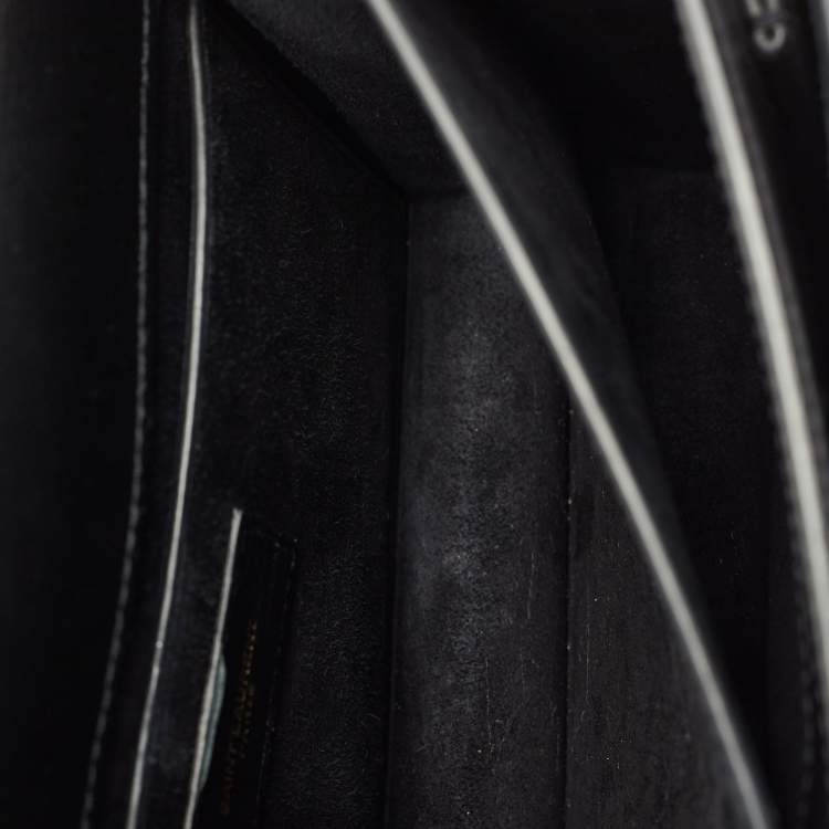 Pre Owned Saint Laurent Black Leather Medium Sunset Shoulder Bag