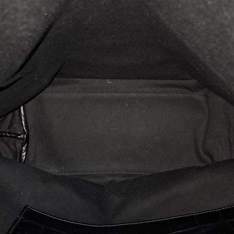 Pre Owned Saint Laurent Paris Black Leather Sac De Jour Supple Backpack