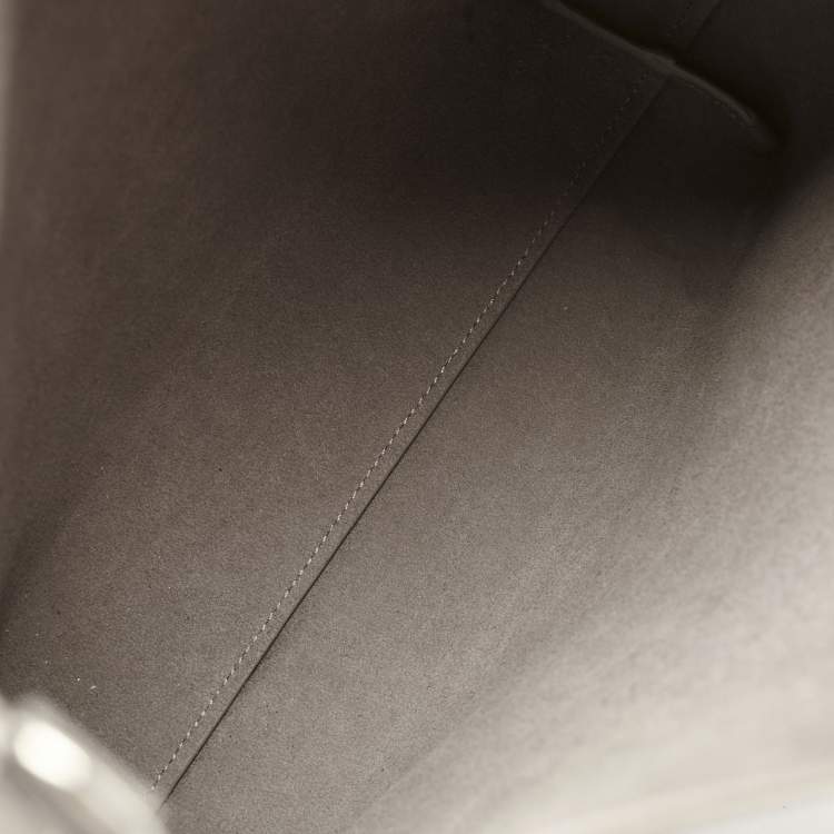 Pre Owned Saint Laurent Grey Leather Toy Shopper Tote
