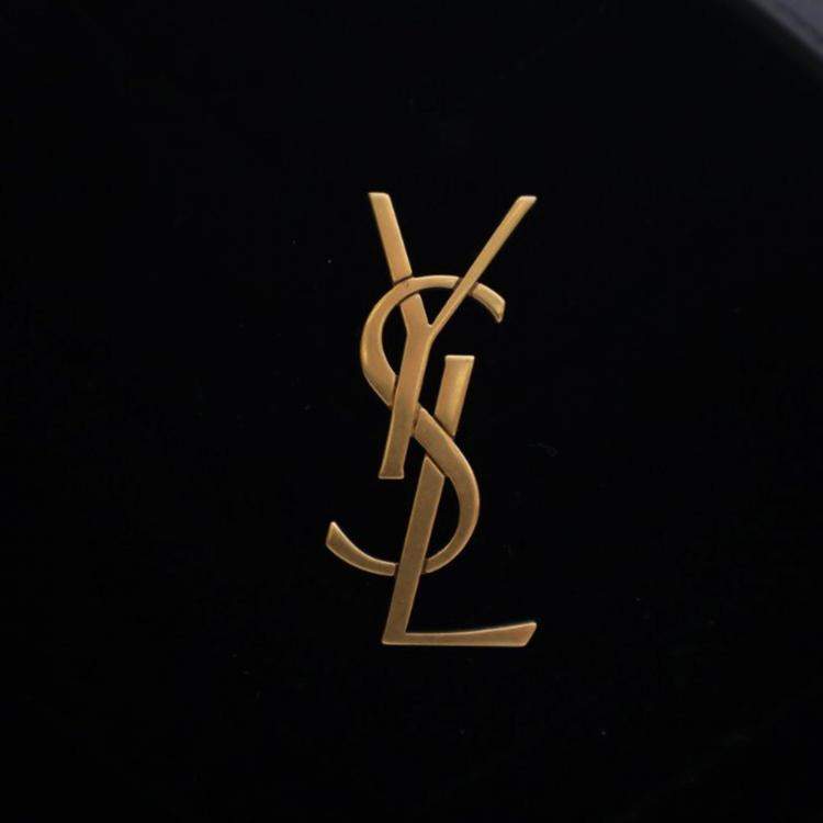 Pre Owned Saint Laurent Lou Mini Black Velvet Camera Belt Bag