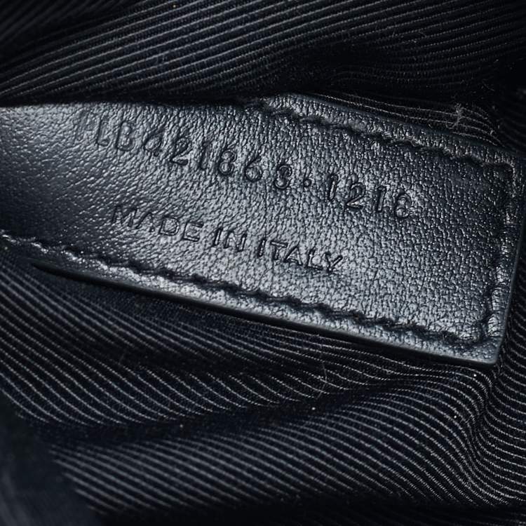 Pre Owned Saint Laurent Black Croc Embossed Leather Baby Classic Sac De Jour Tote