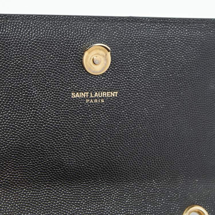 Pre Owned Saint Laurent Black Leather Small Kate Shoulder Bag