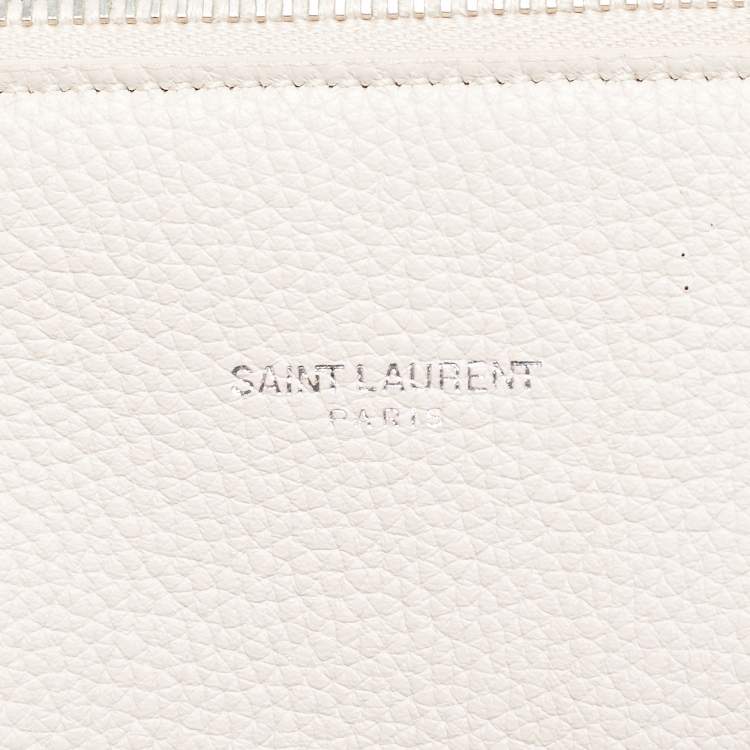 Pre Owned Saint Laurent Light Pink Leather Baby Sac De Jour Souple Tote