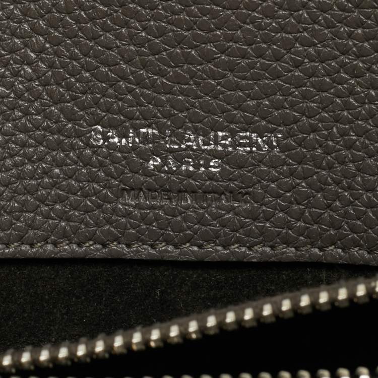 Pre Owned Saint Laurent Grey Leather Baby Classic Sac De Jour Tote