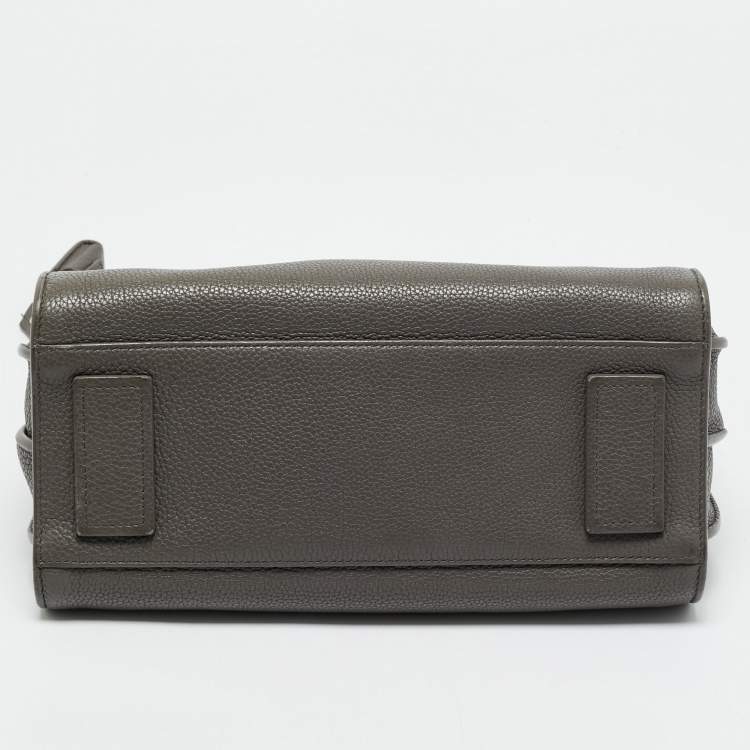Pre Owned Saint Laurent Grey Leather Baby Classic Sac De Jour Tote