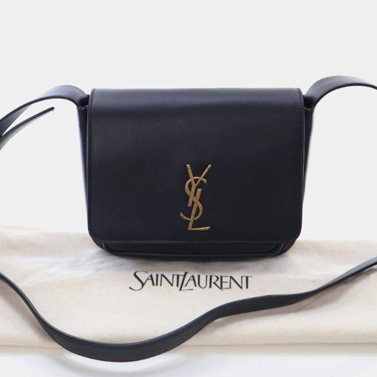 Pre Owned Saint Laurent Niki Black Calfskin Crossbody Bag