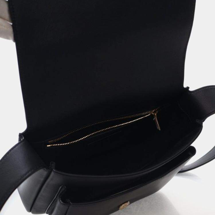 Pre Owned Saint Laurent Niki Black Calfskin Crossbody Bag