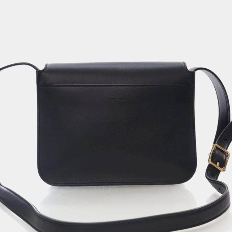 Pre Owned Saint Laurent Niki Black Calfskin Crossbody Bag
