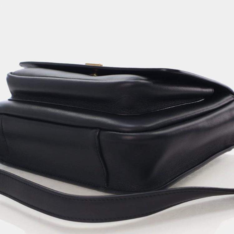 Pre Owned Saint Laurent Niki Black Calfskin Crossbody Bag
